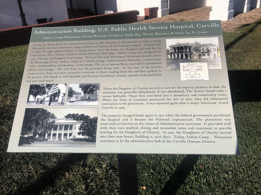   Indian Camp Plantation, Henry Howard, Architect, Built 1859, Wood, Masonry & Steel, Sq.Ft. 17,042 Facing River Road in a prominent position at the entrance to the grounds is Indian Camp...