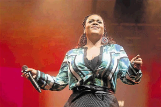 SOUL SISTER: Jill Scott performs at the Cape Town Jazz Festival held at the International Convention Centre on Saturday