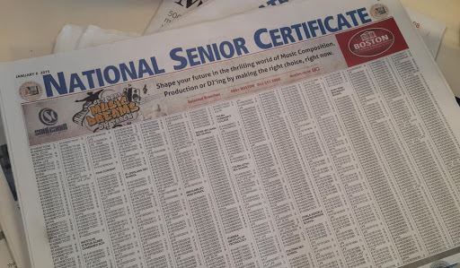 Newspaper publication of the 2014 matric results. File photo