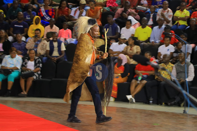 Public Service CS Moses Kuria at the Bomas of Kenya during commemoration of Utamaduni day on October 10, 2023.