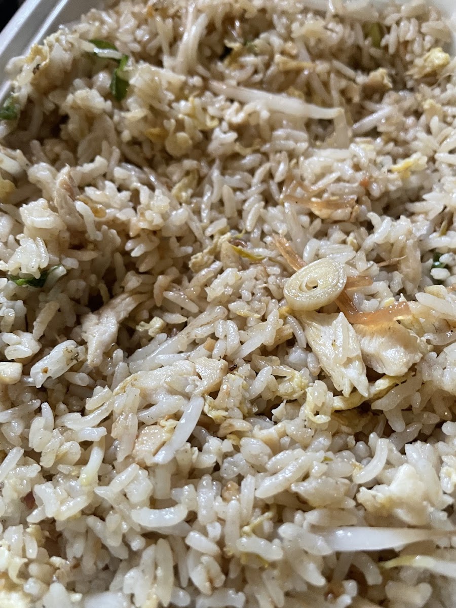 Close up of fried rice