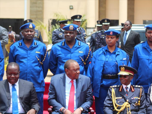 New police uniform unveiled by President Uhuru Kenyatta on September 13 / COURTESY