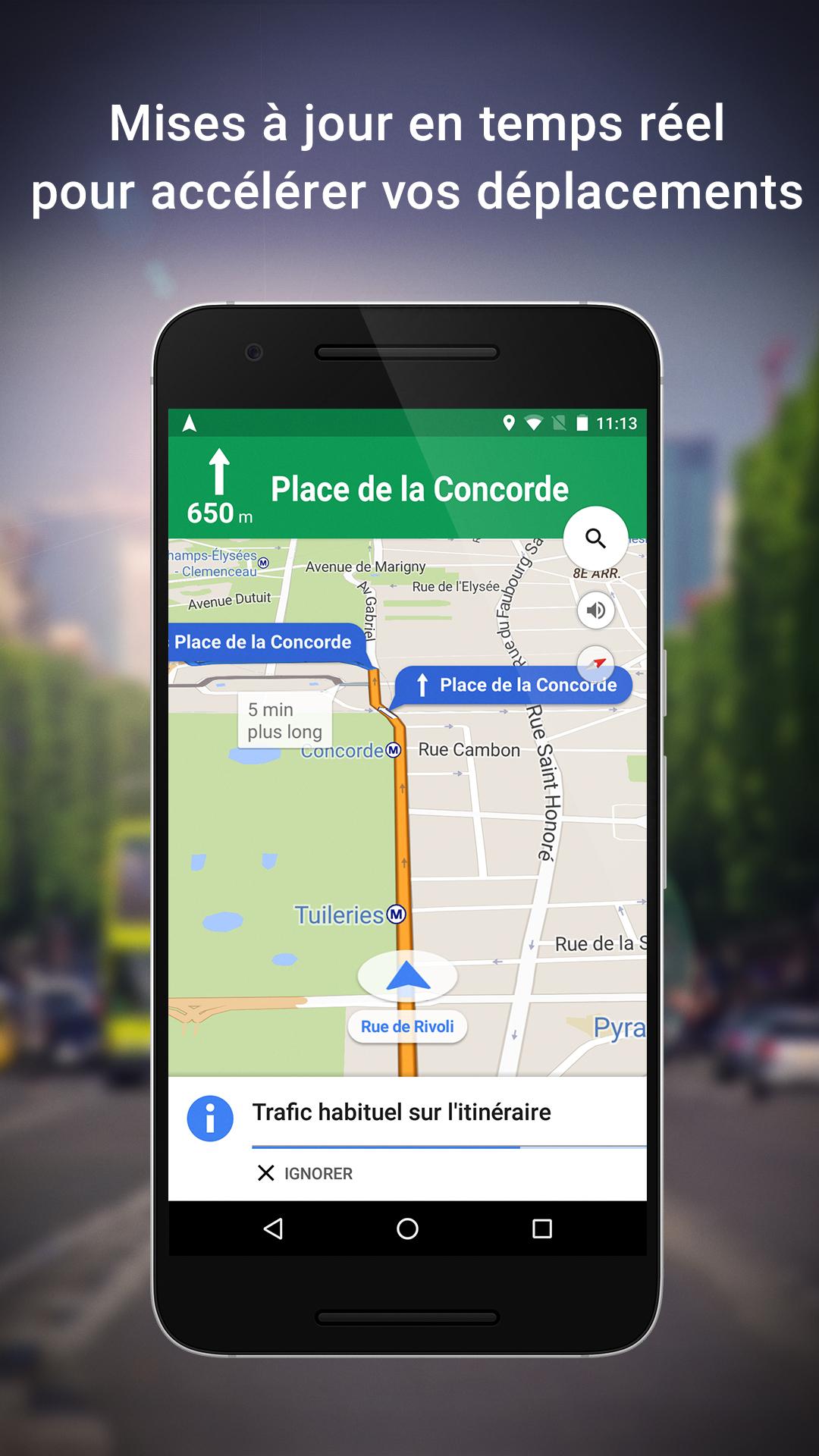 Android application Google Maps screenshort