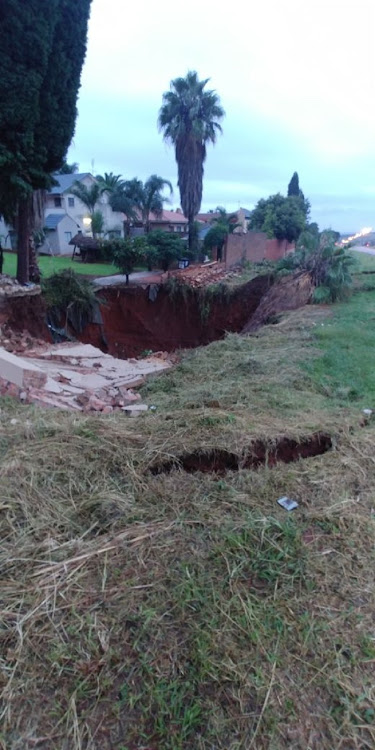 Gaping sinkholes spark concern for safety of Laudium residents.
