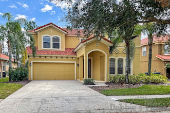 Orlando villa, gated resort, close to Disney, games room, scenic view from south-facing pool and spa