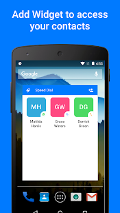 Speed Dial Widget Screenshot