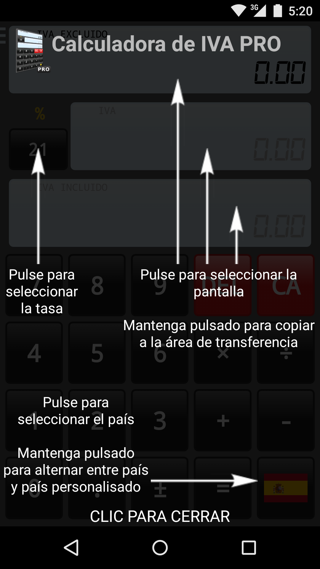 Android application VAT Calculator Pro screenshort