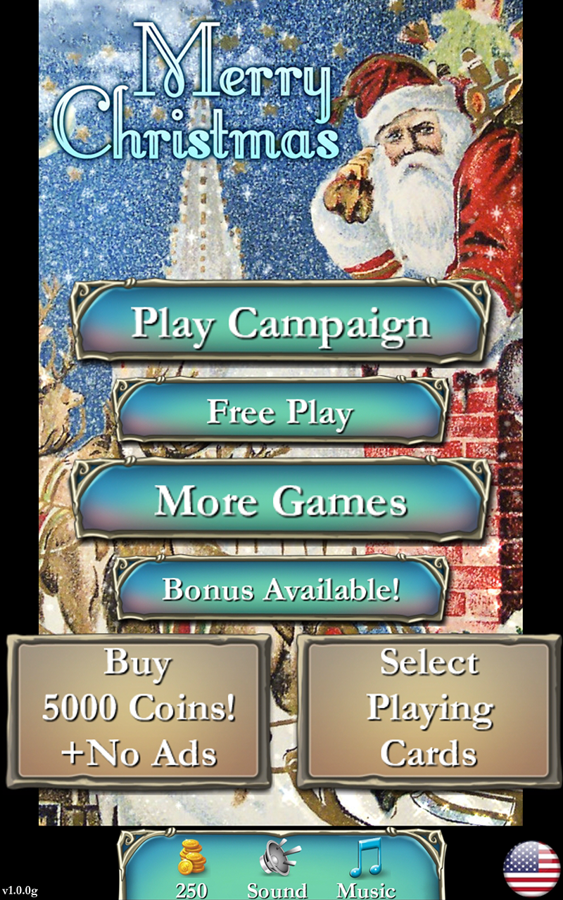 Android application Solitaire: Merry Christmas screenshort