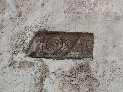 Citation required but this is super interesting and supposedly the first Catholic Church in the America’s.  Talking with the architect who is renovating this church and uncovered this. The A is a...