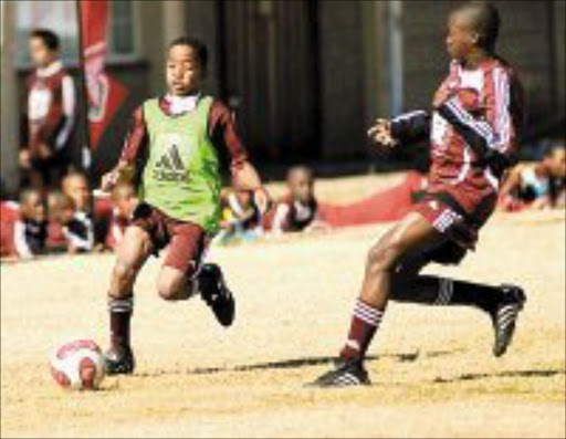 KICK START: Thabo Mbokazi in action. © Sowetan.