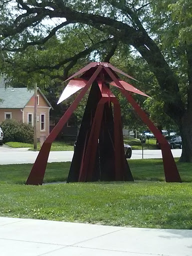 Painted Iron Sculpture 