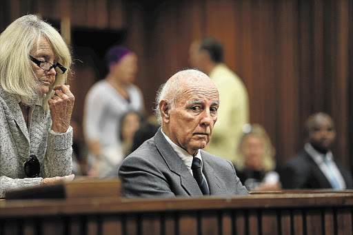 Former tennis star and convicted rapist Bob Hewitt after being sentenced to an effective six years in jail for 'preying on young girls' he was supposed to coach.