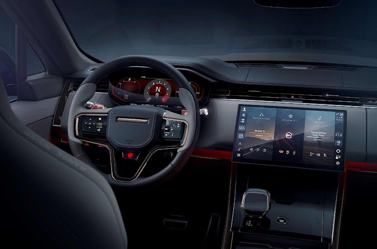 The interior is luxurious with a few SV touches including the SV Mode button on the steering wheel.