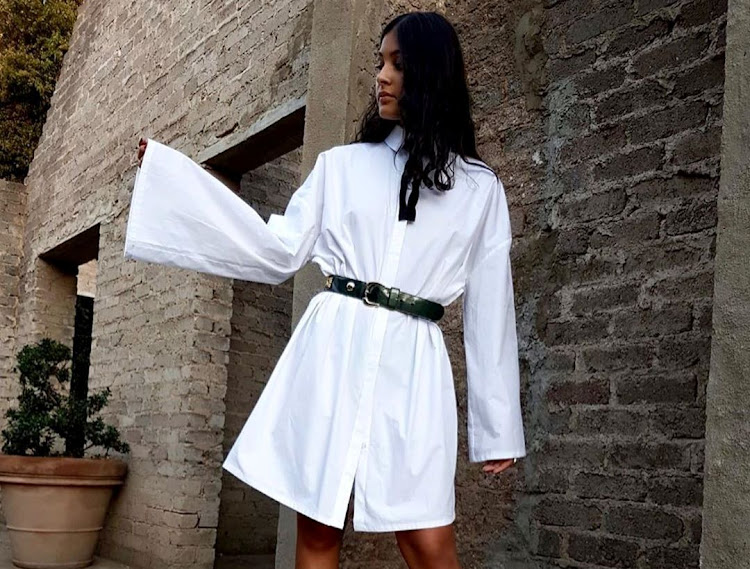 A shirt dress from the SiSi White Shirt collection