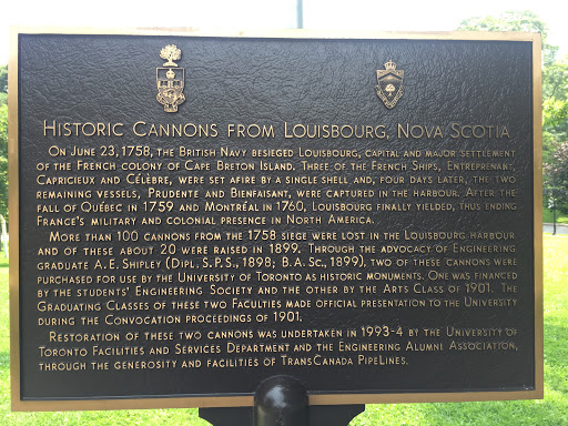 HISTORIC CANNONS FROM LOUISBOURG, NOVA SCOTIA On June 23, 1758, the British Navy besieged Louisbourg, capital and major settlement of the French colony of Cape Breton Island. Three of the French...