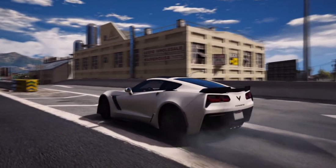 Android application Corvette Driving Simulator 3D screenshort
