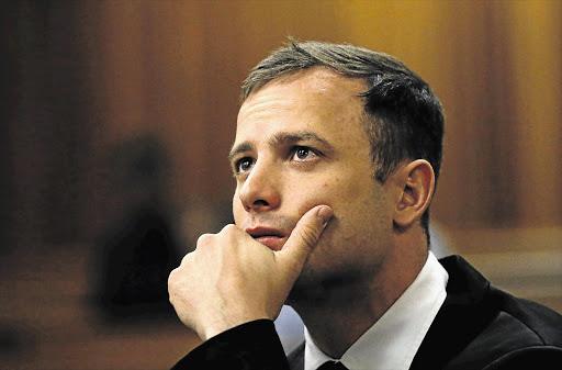 TIME'S UP: Oscar Pistorius is due to be sentenced in Pretoria tomorrow