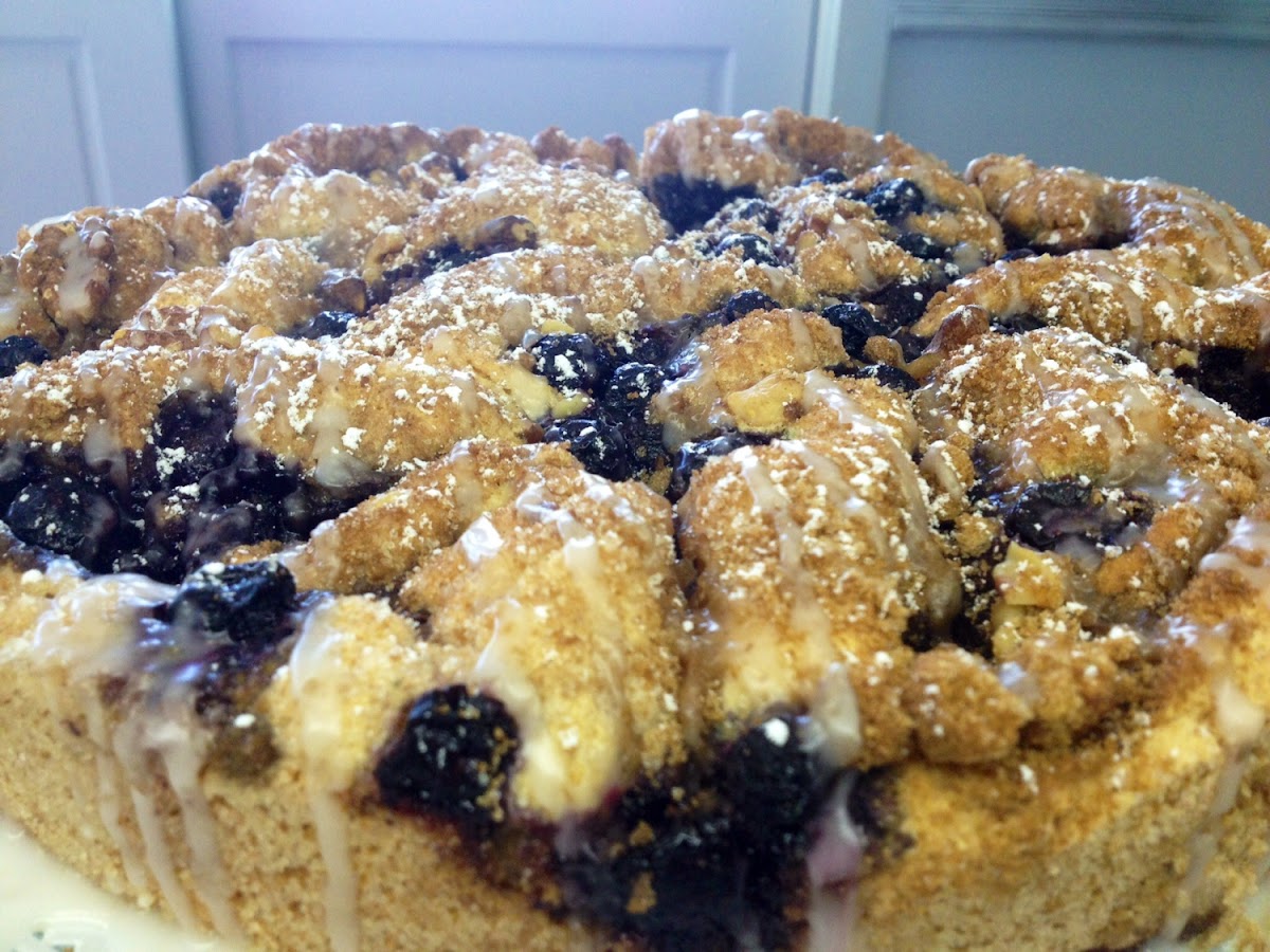 Blueberry Walnut coffee cake....also vegan!