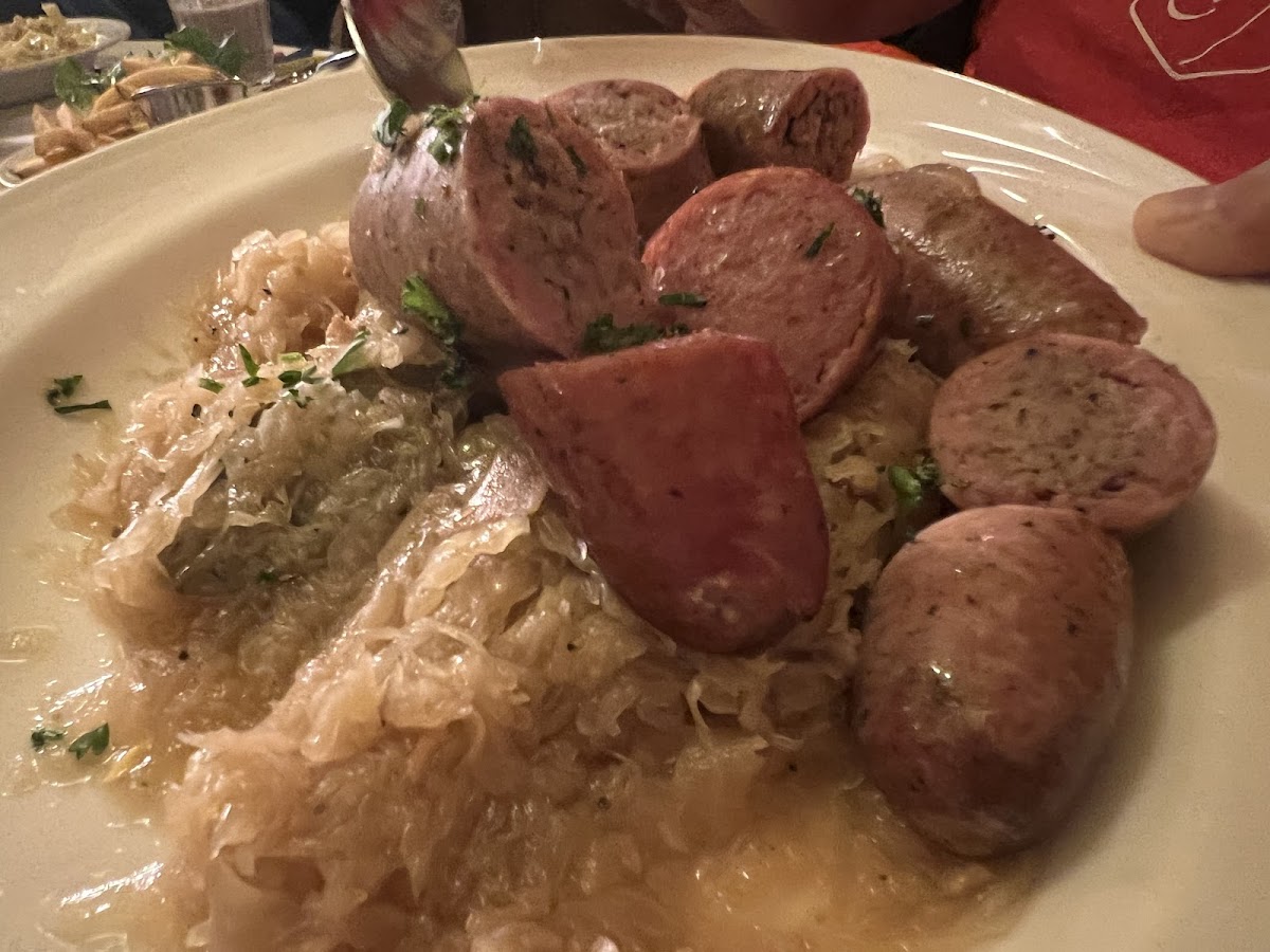 Sausages and sauerkraut