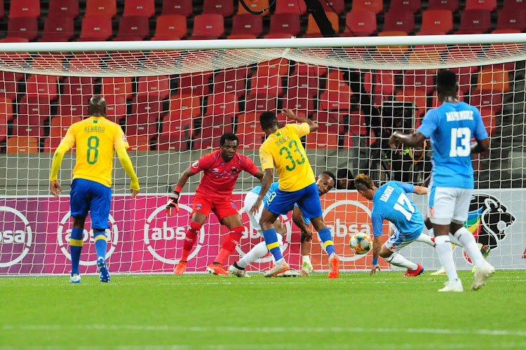 Mamelodi Sundowns forward Lebohang Maboe scored his first goal of the season.