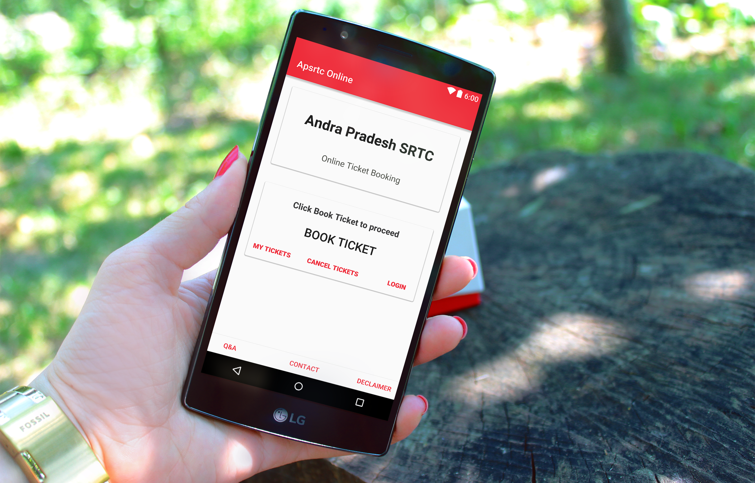 Android application APSRTC Online Ticket Booking screenshort