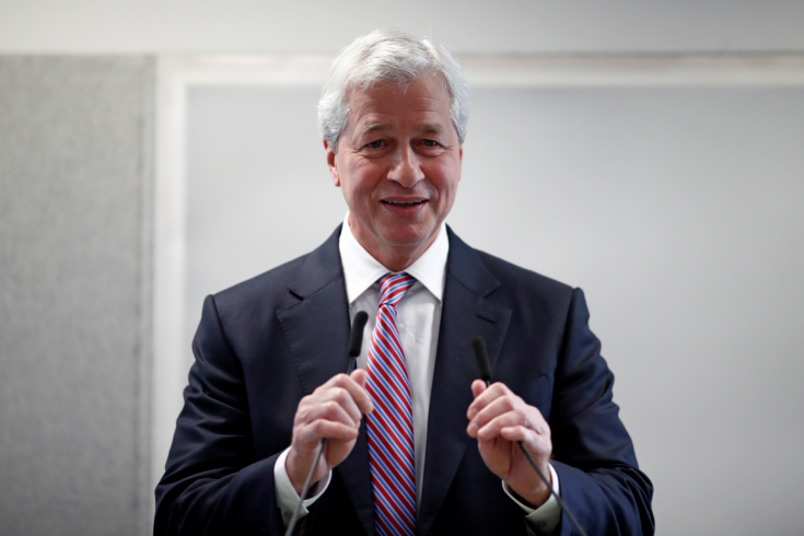 Jamie Dimon, CEO of JPMorgan Chase, attends the launching of the Advancing Cities Challenge, in Pantin, a suburb of Paris, France, on November 6 2018.