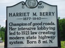 Champion of good roads. Her intensive lobbying led to 1921 law creating modern state highway system. Born 8 mi. N.Plaque via North Carolina Highway Historical Marker Program, and is used with...