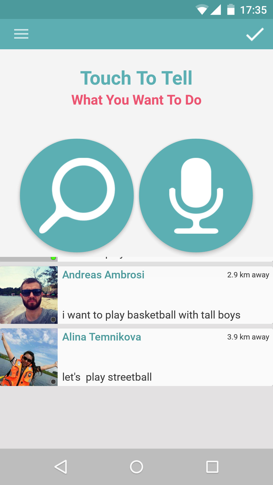 Android application Full Life - with nearby people screenshort
