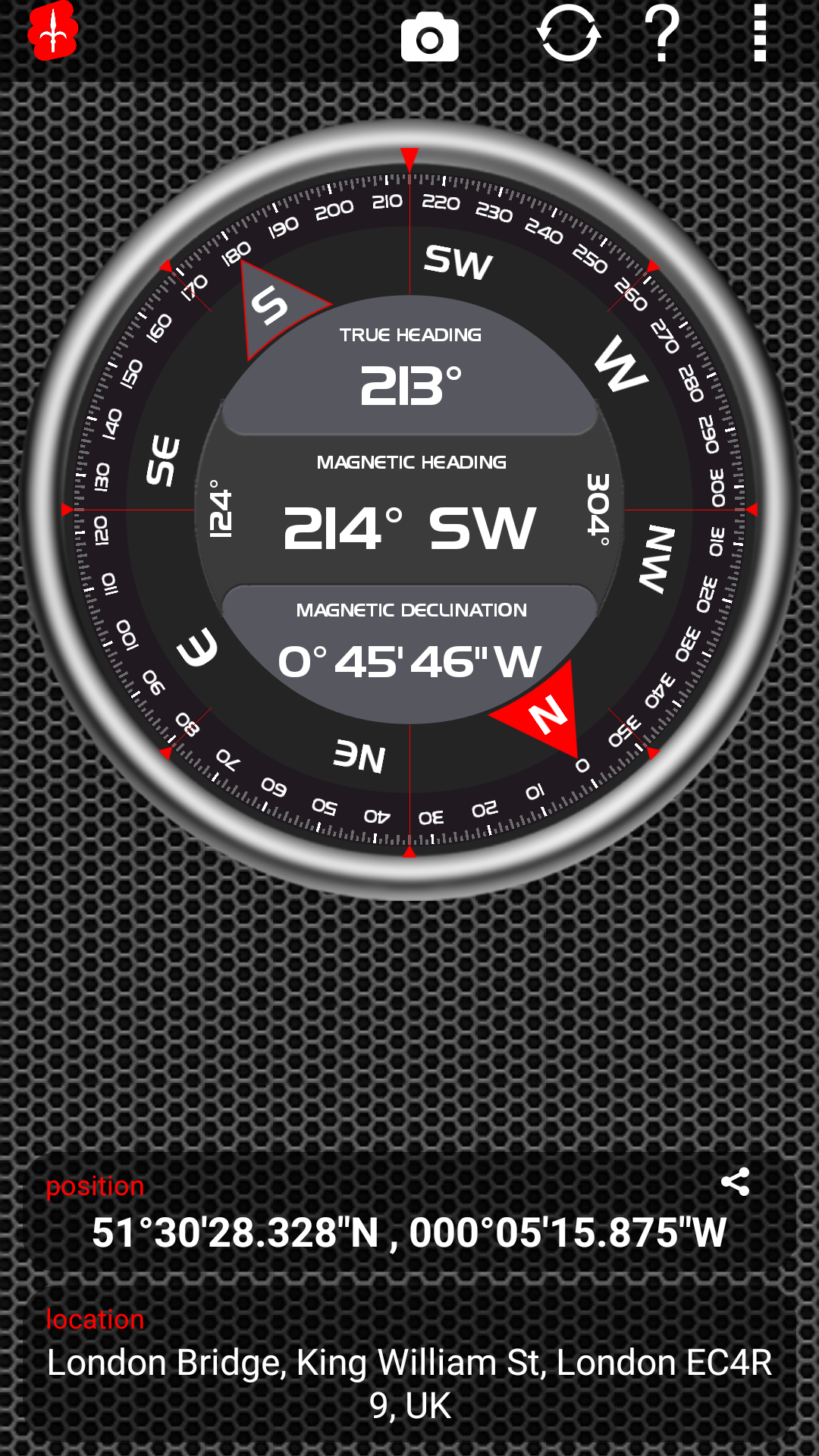 Android application AndroiTS Compass Pro screenshort