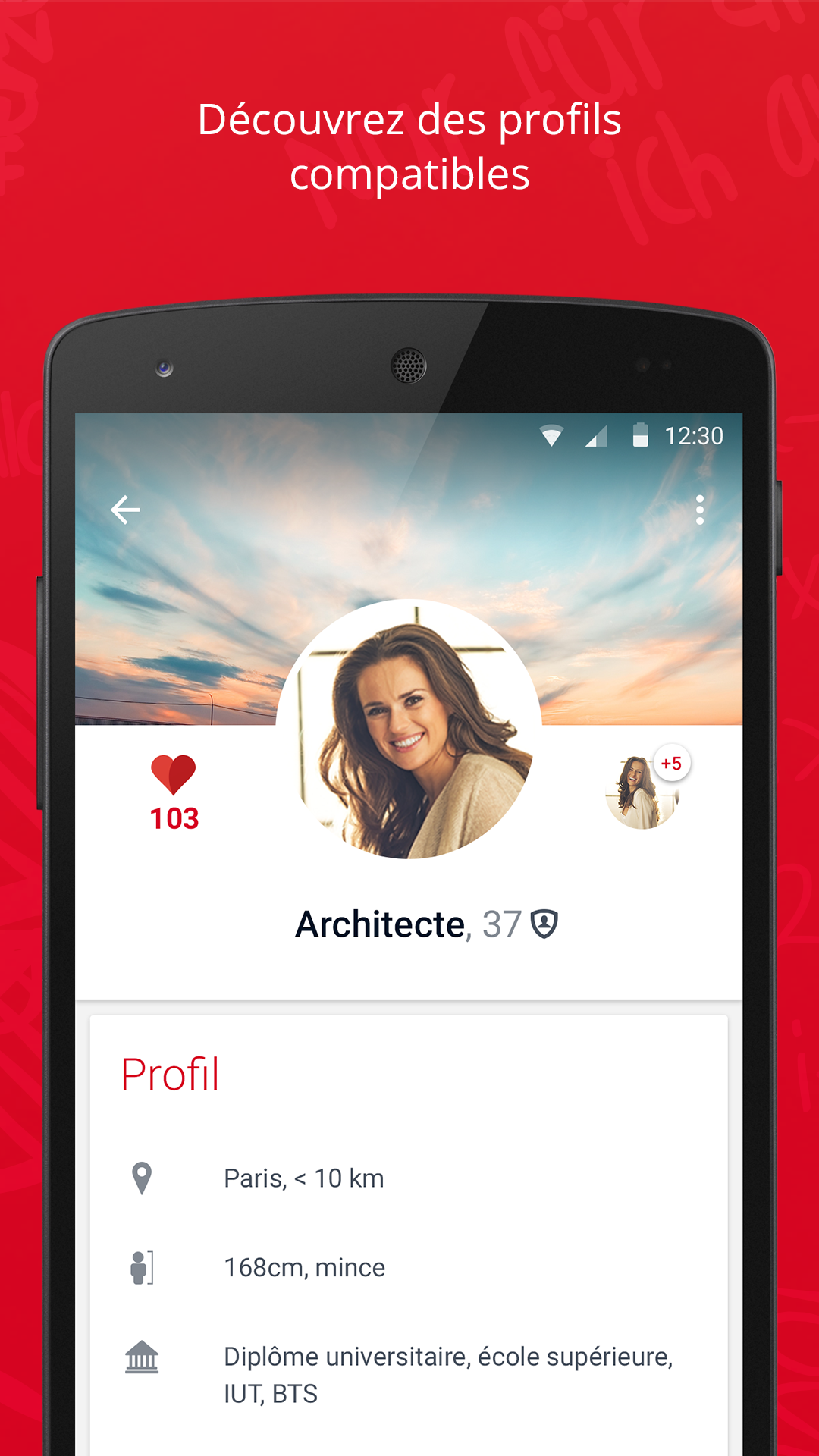 Android application Parship: the dating app screenshort