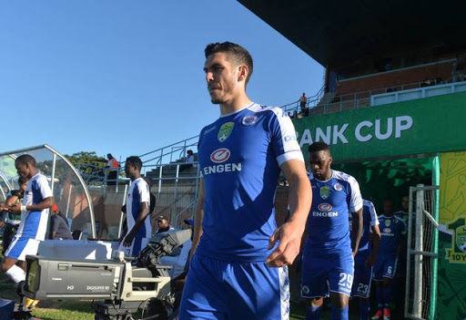 Michael Boxall during the Nedbank Cup, Semi Final match between Chippa United and SuperSport United at Sisa Dukashe Stadium on May 20, 2017 in East London, South Africa.