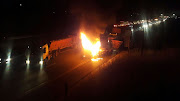 The N3, the main route between Johannesburg and Durban, where protesters have burnt trucks.