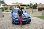 Medisha Mohanlall with her BMW on which the service plan started too early