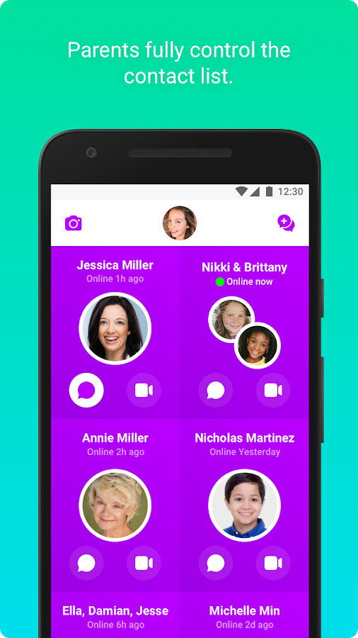  ‪Messenger Kids – Safer Video Calls and Texting‬‏- لقطة شاشة 