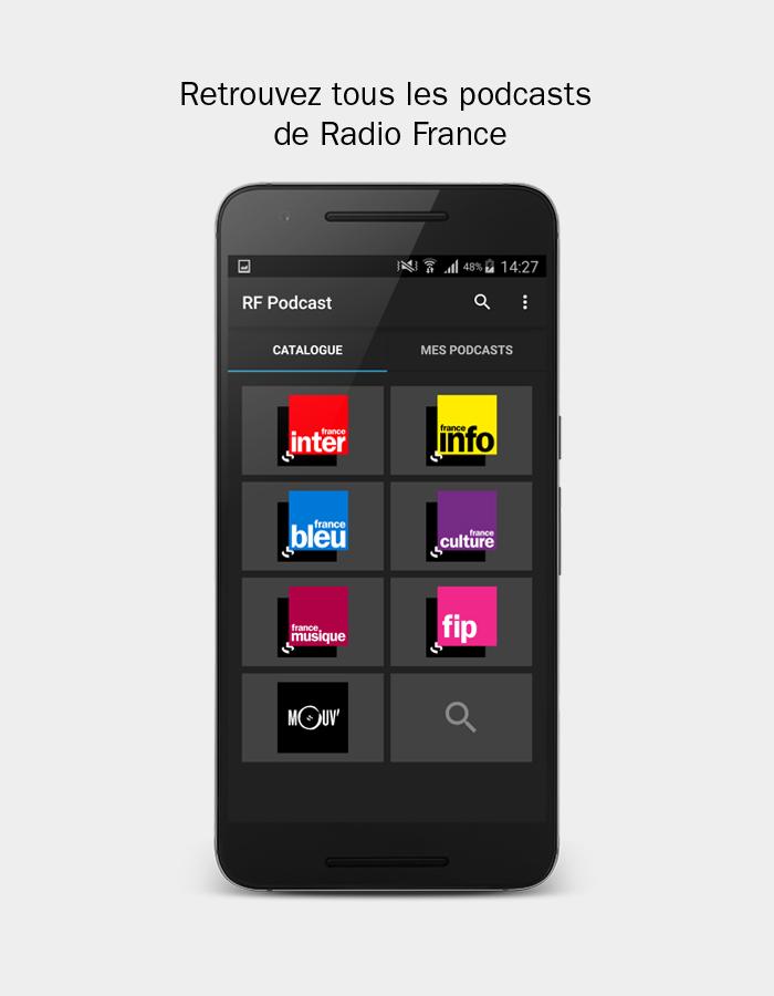 Android application Radio France Podcast screenshort