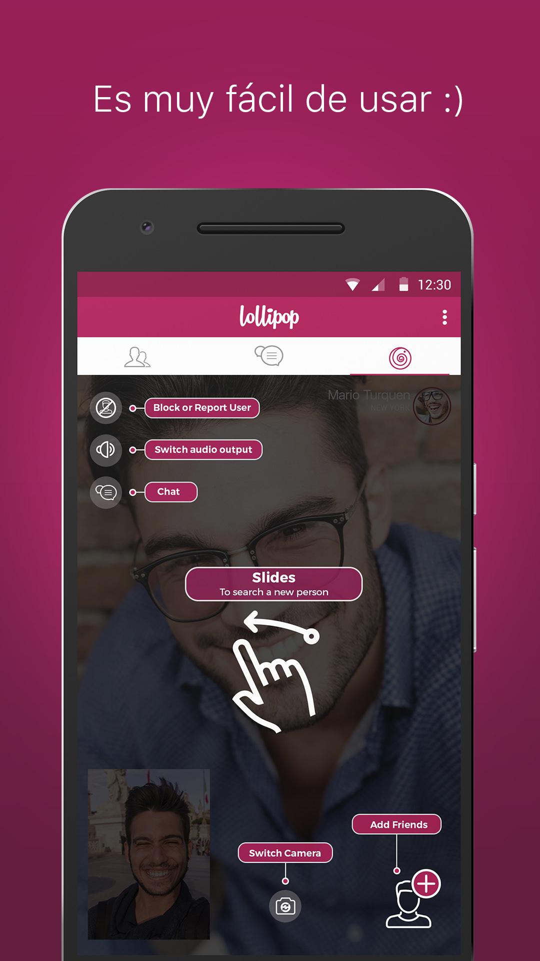 Android application Lollipop / Gay Video Chat screenshort