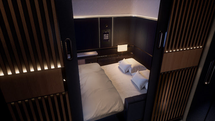 Lufthansa Allegris First Class Suite Plus Doppelbett.