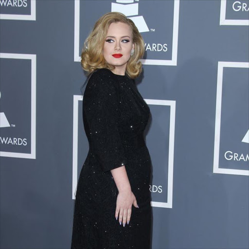 Adele at the 2012 Grammy Awards. File photo