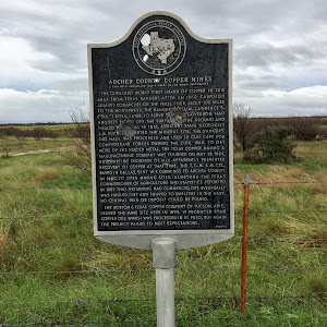 (1/4 mile northeast and 5 miles to the south southeast)   The civilized world first heard of copper in this area from Texas Rangers after an 1860 campaign against Comanches on the Pease River, about ...
