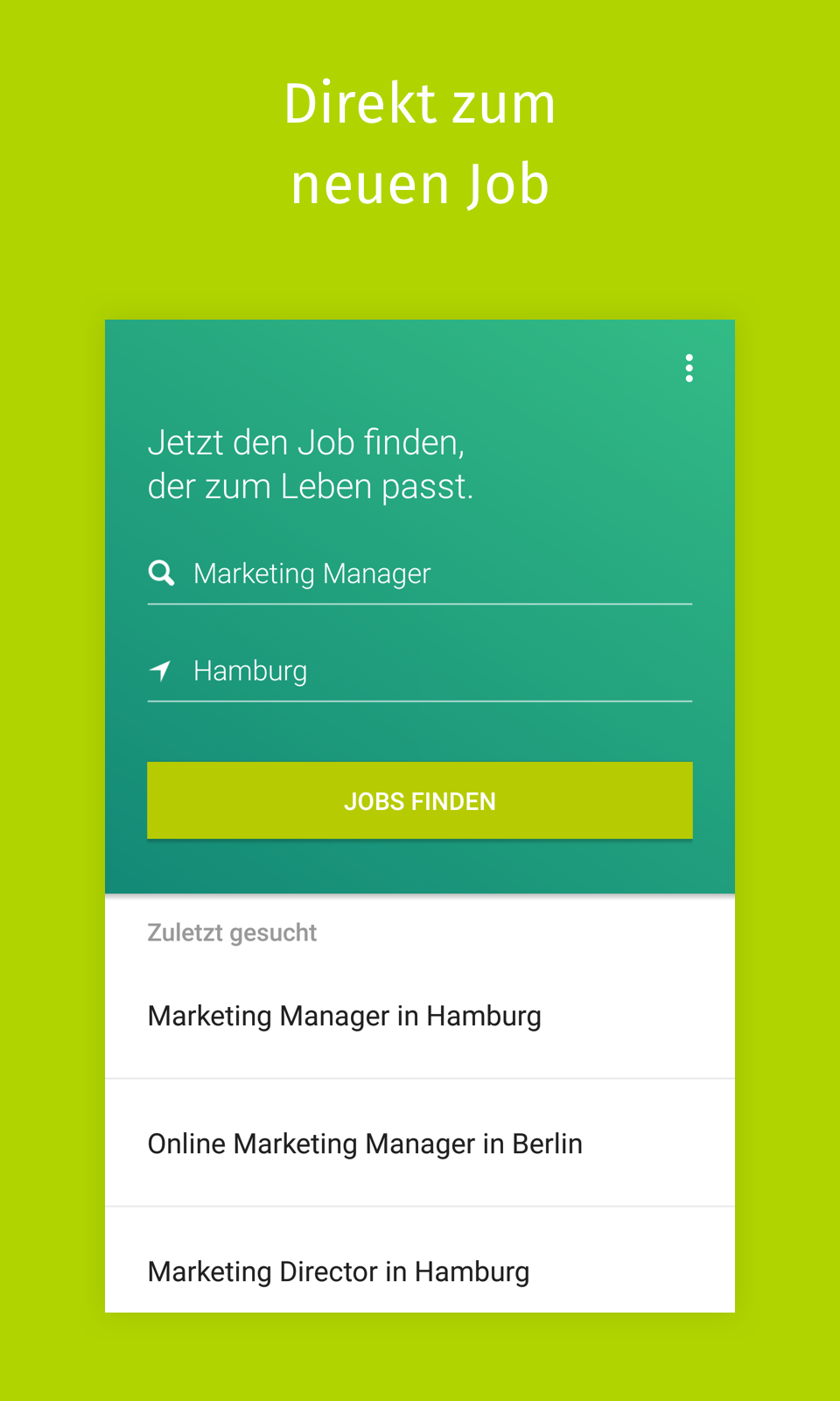 Android application XING Jobs screenshort