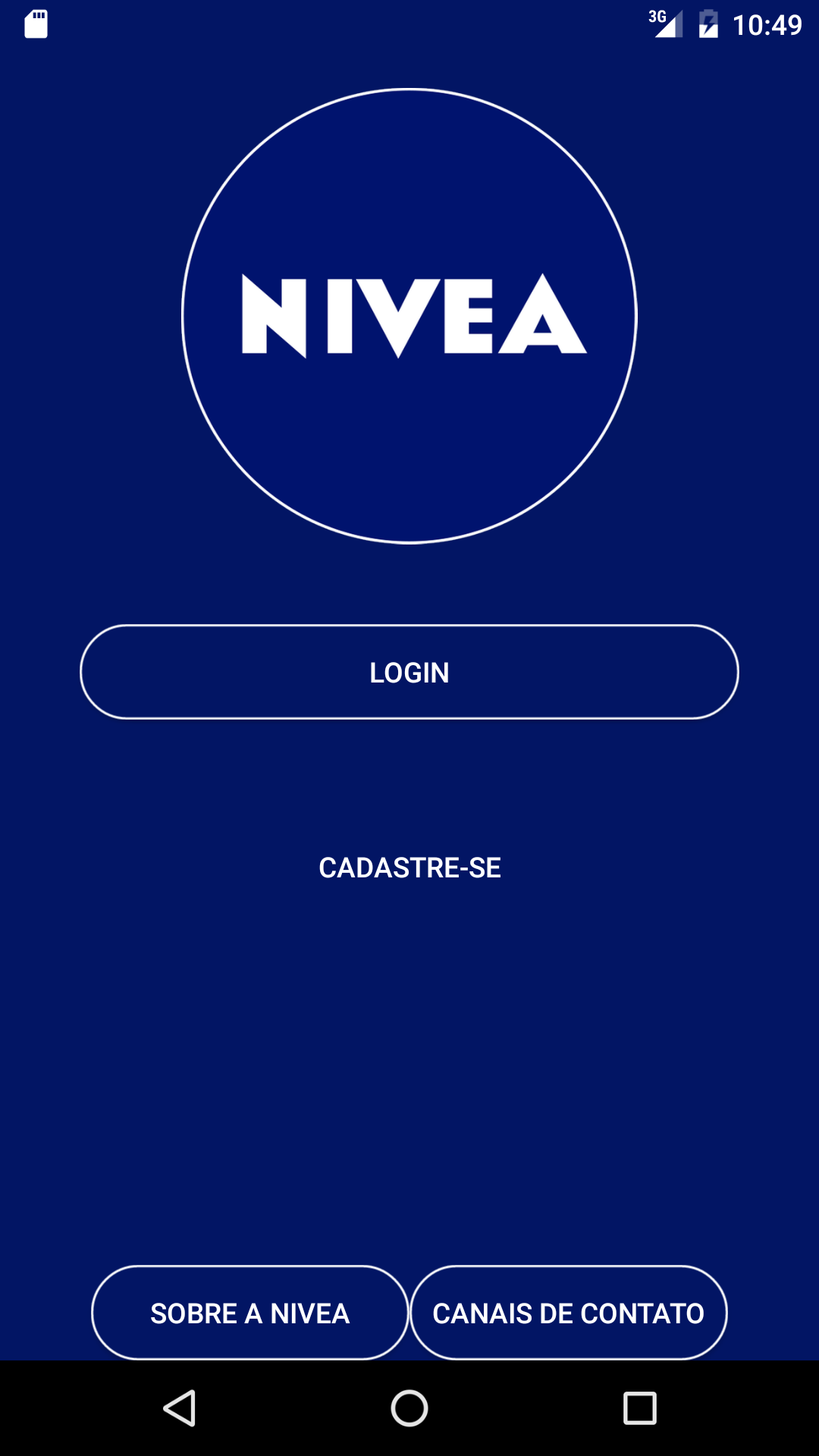 Android application SAC NIVEA screenshort