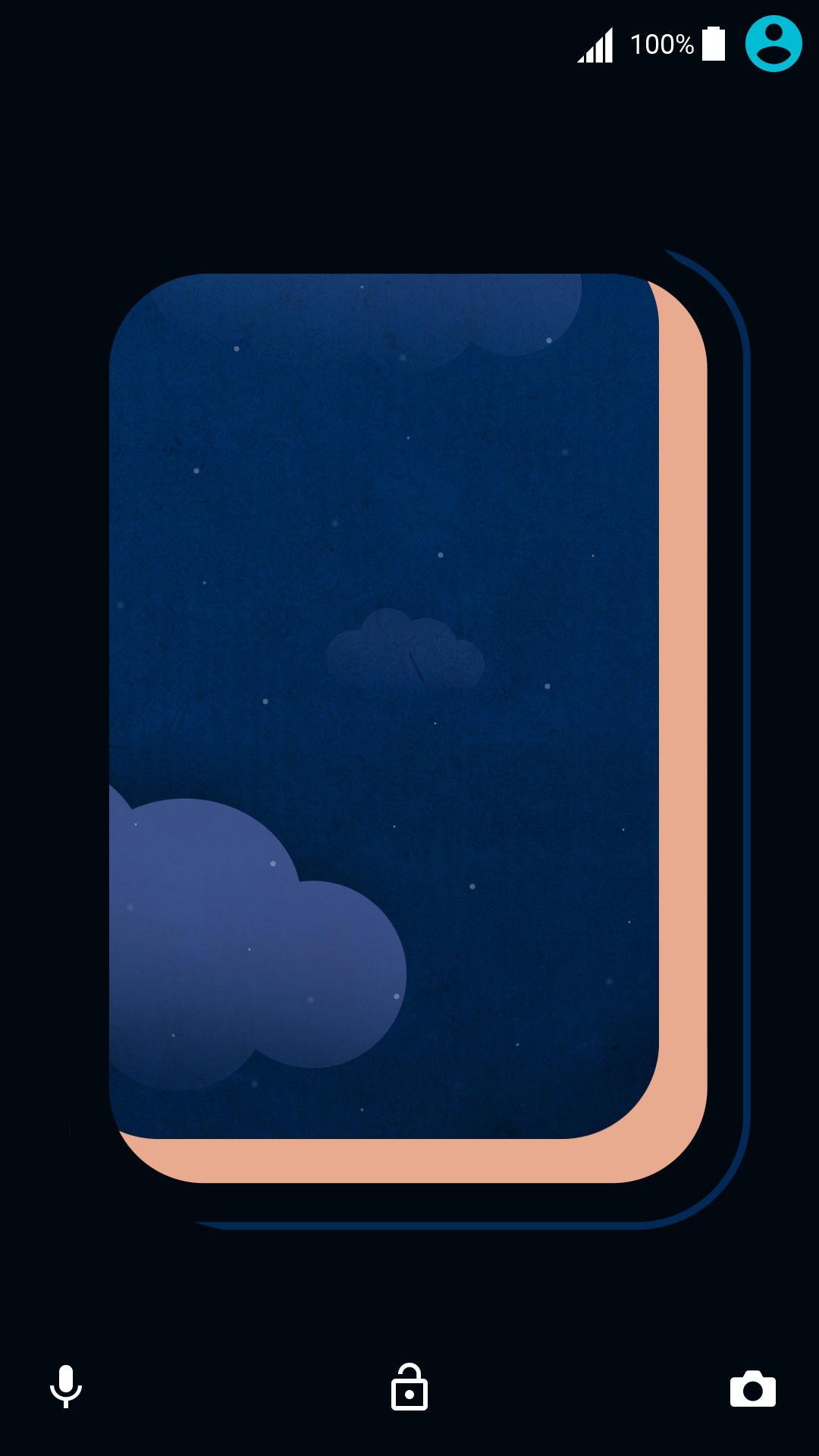 Android application XPERIA™ Clear Night Theme screenshort