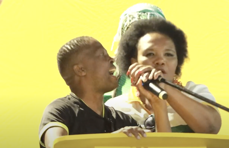 An ANC supporter sang 'Wenzeni uZuma' at an event where Fikile Mbalula was a keynote speaker and was quickly rebuked.