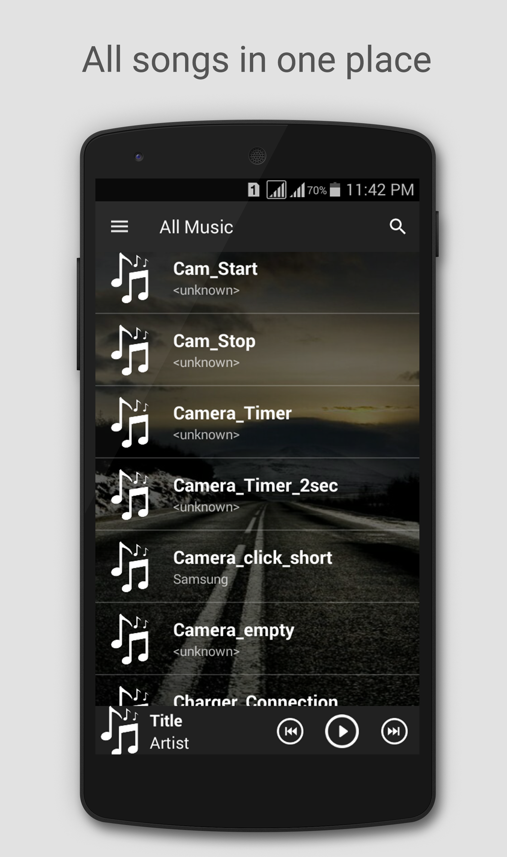 Android application Tube Mp3 Player screenshort