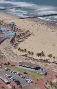 The Day of Goodwill brought few people to beaches in Duban. 
