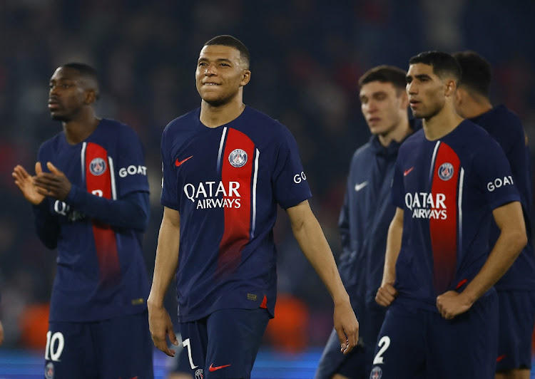 Paris St-Germain's Kylian Mbappé looks dejected after their Champions League semifinal defeat to Borussia Dortmund in the second leg at Parc des Princes in Paris on Tuesday night.