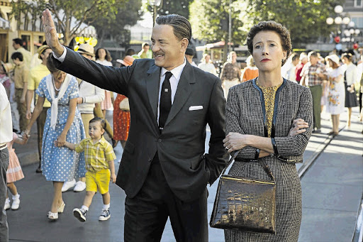 RELUCTANT STAR: Mary Poppins creator PL Travers (Emma Thompson) battles Walt Disney (Tom Hanks) for cinematic integrity in 'Saving Mr Banks'