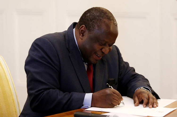 The writer tells Finance Minister Tito Mboweni to give people work, and they will pay for services.