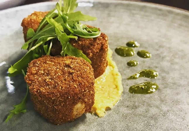 Believe it or not, these delicious croquettes are made from insects.