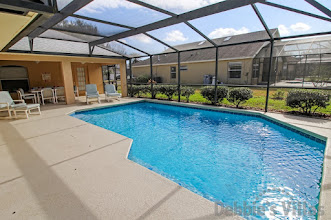 Southwest-facing private pool at this privately owned vacation villa